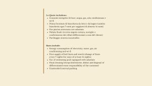 a page of a document with a checklist at ISA-Residence with swimming-pool in Isola Rossa, apartments with air conditioning and private outdoor area in Isola Rossa