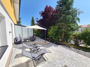 Ban công/sân hiên tại Exclusive APARTMENT Lipno Wellness & SPA