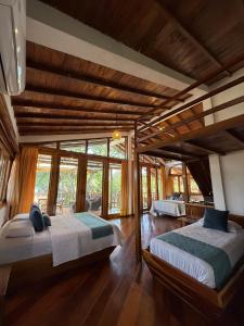 Letto o letti in una camera di Hostería Mandála