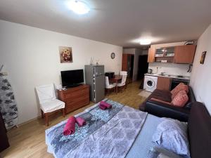A television and/or entertainment centre at Julia Vigo Panorama apartments