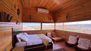 Postel nebo postele na pokoji v ubytování Dew Hut