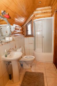 Koupelna v ubytování Guest House Sofia