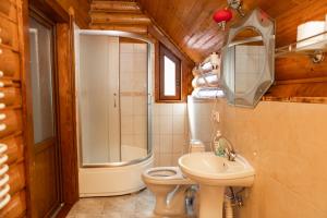 Koupelna v ubytování Guest House Sofia + 37 fotografií
