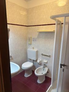 Koupelna v ubytování Hotel Benacus