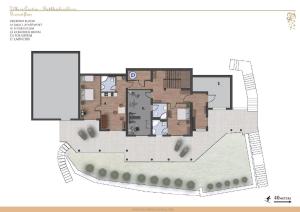 The floor plan of Ferienvilla Mit Blick Auf Das Wasser