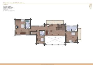 The floor plan of Ferienvilla Mit Blick Auf Das Wasser