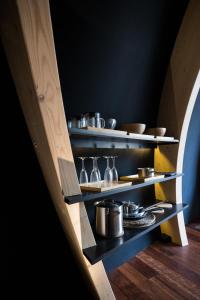 Kuchyň nebo kuchyňský kout v ubytování Room8 luxury glamping