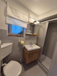 Koupelna v ubytování Ferienwohnung Anne