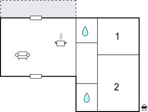 The floor plan of Seranna 4