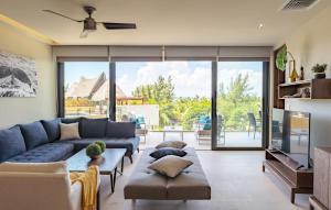 Ruang duduk di Casa Ceiba at Miranda