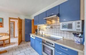 Kuchyň nebo kuchyňský kout v ubytování Ferienwohnung Pruchten