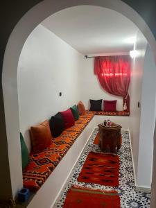 Un ou plusieurs lits dans un hébergement de l'établissement Riad La Tempérance