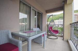 Balkón nebo terasa v ubytování Seaside Apartments Petrovac