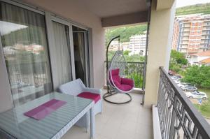 Balkón nebo terasa v ubytování Seaside Apartments Petrovac
