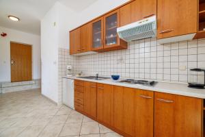 Kuchyň nebo kuchyňský kout v ubytování Apartments Krunoslav