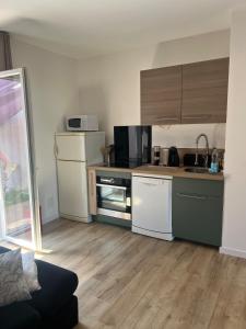 Køkken eller tekøkken på Caribbean apartment