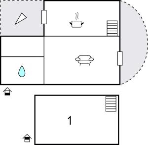 The floor plan of Amazing Apartment In Cortona Ar