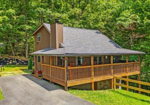 Bygningen som feriehuset ligger i