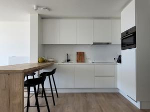 A kitchen or kitchenette at Apartment in Middelkerke with Stunning Sea Views