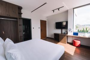 TV a/nebo společenská místnost v ubytování Scenery Hotel DaLat