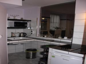 Kuchyň nebo kuchyňský kout v ubytování Apartments ABA Zagreb
