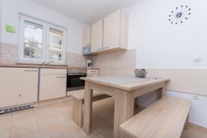 Kuchyň nebo kuchyňský kout v ubytování Apartment Ljuba