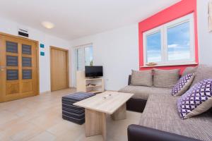 TV a/nebo společenská místnost v ubytování Apartment Ljuba