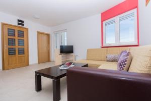 TV a/nebo společenská místnost v ubytování Apartment Ljuba