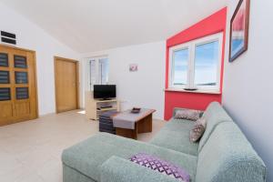 TV a/nebo společenská místnost v ubytování Apartment Ljuba
