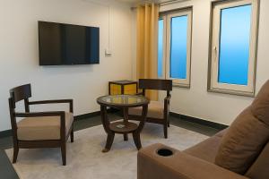 TV/trung tâm giải trí tại Hamton Villa Retreat