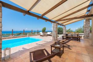 The swimming pool at or close to Butterfly Villa with stunning Sea and Valley Views