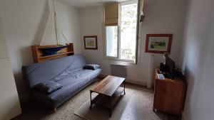 Posezení v ubytování Appartement 4 pers St aubin sur mer 1mn mer et plage
