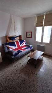 Posezení v ubytování Appartement 4 pers St aubin sur mer 1mn mer et plage