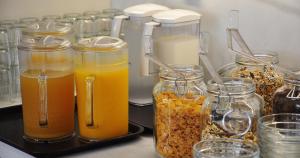 a bunch of jars of different types of food at Apartaments B-Llobet Sun & Confort in Ibiza Town +110 photos