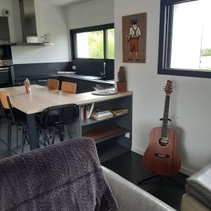 Posezení v ubytování Sittelles lodges cube