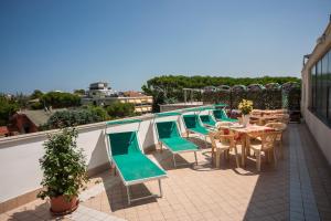 Balkón nebo terasa v ubytování Hotel Taormina
