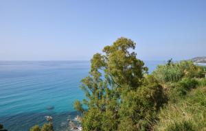 Ein Baum auf einem Hügel neben dem Meer in der Unterkunft 2 Bedroom Lovely Apartment In Parghelia in Parghelia