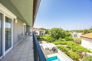Balkón nebo terasa v ubytování Apartmani Paliska