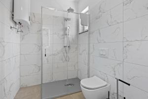 Koupelna v ubytování Apartmani Paliska