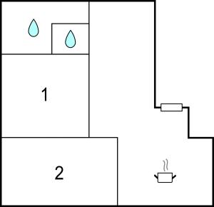 Půdorys ubytování Schoene Ferienwohnung-Grossarl
