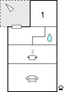 Půdorys ubytování Barrierefreie Ferienwohnung