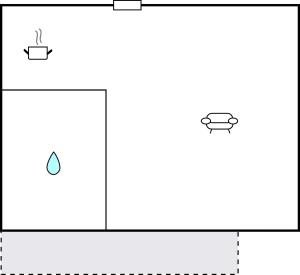 Plán poschodí v ubytovaní Hochwertige Ferienwohnung