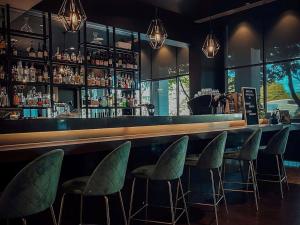 墨尔本诺富特格林威福利酒店酒廊或酒吧区