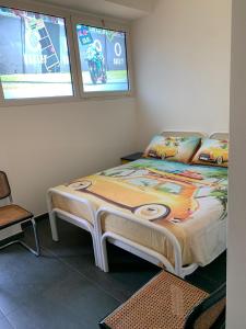 A bed or beds in a room at Rental rooms Antonella