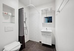 Koupelna v ubytování Hotel Vissenbjerg Storkro