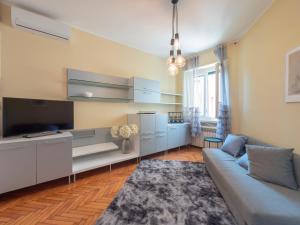 ein Wohnzimmer mit Sofa und Fernseher in der Unterkunft I-Host Apartment - Lucania 12 in Mailand