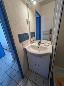 Koupelna v ubytování Home dans la pinède pour 4 personnes