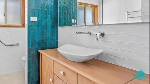 Koupelna v ubytování Wangi Waters