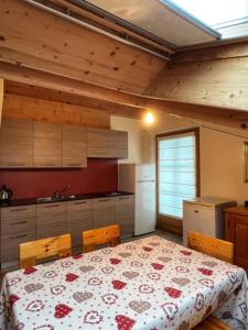 Kuchyňa alebo kuchynka v ubytovaní Residence Raethia tra Bormio e Livigno