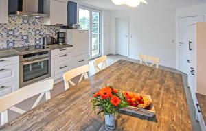 Η κουζίνα ή μικρή κουζίνα στο Ferienwohnung Usedom